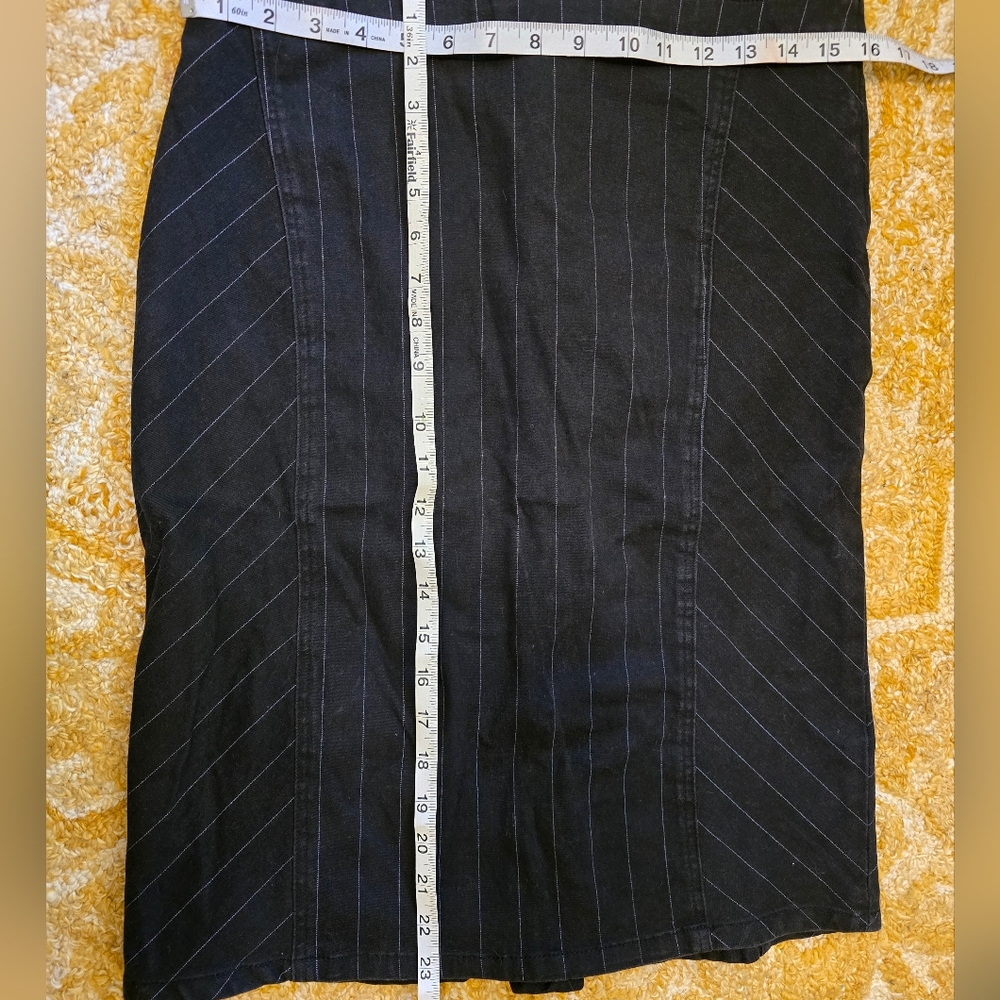 Tripp NYC Corset Back Pinstripe Pencil Skirt L - Picture 4 of 6